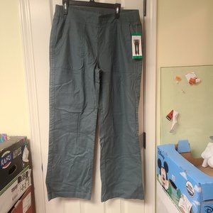 Wahine Blue Linen Pants Green New with Tags